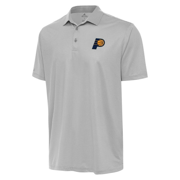 Men's Antigua Gray/White Indiana Pacers Rings Polo