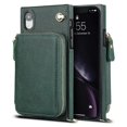thumbnail image 1 of Funda tipo cartera para iPhone XR con tarjetero y correa para el hombro para mujer, 1 of 5