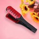 thumbnail image 3 of Peine alisador de cabello de doble cara, cepillo para peinar con calor, pinza reductora de frizz, color rojo., 3 of 5