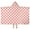 Red Strawberry Plants, variant on Strawberry Plants Fruit Heart Daisy Checkered Hooded Bath Towel,50"x30" for Ages 3 To 12 Kids, Quick Dry Lightweight Soft Microfiber Hood Beach Towel Cover Up for Kids