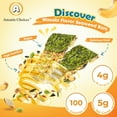 thumbnail image 4 of Seaweed Crunch with Nuts Wasabi Taste – Delicious Seaweed Snack Bars with Cashews, Almonds & Pumpkin Seeds – Daily Snack, Sanwich Seaweed, Vegan Snack Viet Packs for Adults - 10.72oz (16 ct, 4 of 5