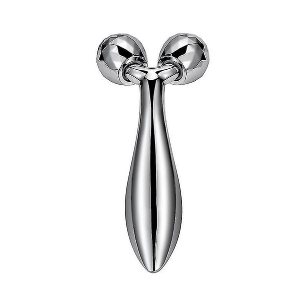 Masajeador facial de metal con rodillos, cuidado y prevención de arrugas, herramientas de belleza
