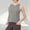 Gray women's sleeveless tank tops a1, variant on Women's Sleeveless Tank Tops Round Neck Solid Basic Slim Fit Workout Tops Casual Athletic Wear Activewear, White L
