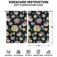 thumbnail image 2 of Soft Botanical Curtains 42x63 Inch 2 Panels, Rod Pocket Blackout Drapes for Bedroom and Relaxed Ambiance, 2 of 2