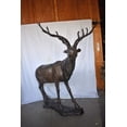 thumbnail image 6 of Nifao Lifesize And Incredibly Detailed Reindeer Bronze Statue – Garden Outdoor Decor Sculpture, 75"L x 50"W x 85"H, 6 of 10