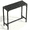 Black, variant on LAZY BUDDY 40'' Outdoor Bar Table, 40''x15'' Counter Height Patio Table, Bar Height Pub Table with Adjustable Foot, HDPE Outdoor Furniture for Deck, Hot Tub, Poolside, Balcony