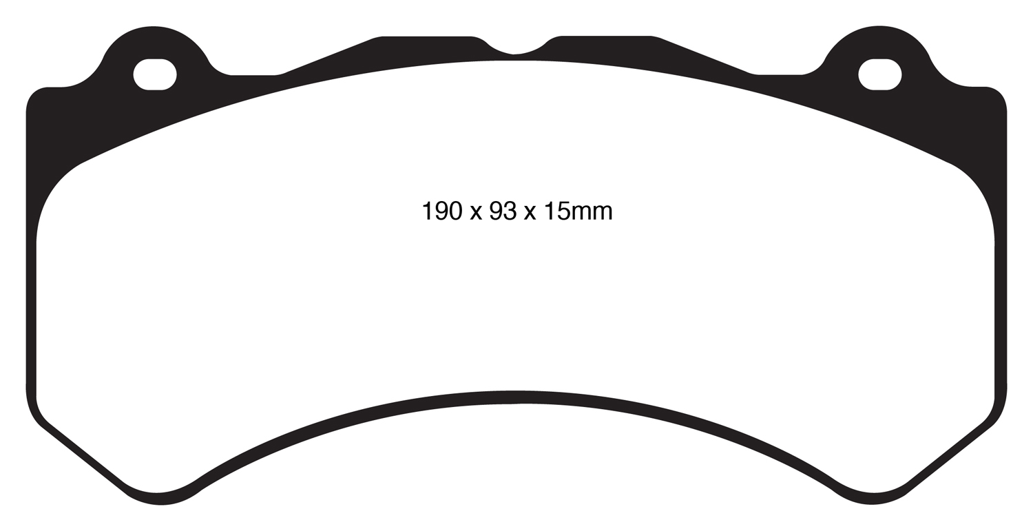 EBC Brakes DP41853R Brake Pad Yellowstuff FMSI Number D1405; Aramid
