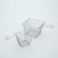 thumbnail image 2 of Mini Square Fry Basket Reusable Holder Fry Chip Basket 3.54Inch/2.55Inch Stainless Steel Food Baskets Silver for Kitchen Restaurant Party Barbecue Pack of 2, 2 of 7