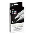 thumbnail image 2 of Spectrum Noir Illustrator Twin Tip Markers 6/Pkg-Tones, 2 of 3