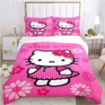 thumbnail image 4 of Cartoon Hello Kitty Pattern Quilt Cover Without Filling Pillowcase Bedding Sets Christmas Gift, 4 of 29