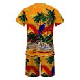 thumbnail image 2 of Vedolay Mens Short Outfits Men's Polo Shirt and Shorts Set Casual Tracksuit Men Fashion Summer Outfits,Yellow L, 2 of 4