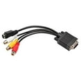 thumbnail image 2 of VGA to S-Video 3 RCA Composite AV TV Out Adapter Converter Cable for PC Laptop, 2 of 7