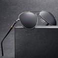 thumbnail image 2 of Polarized Sunglasses for Men and Women, UV400 Protection, Color Changing Metal Frame, TAC Lens, Night Vision Driving Glasses, 2 of 4