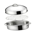 thumbnail image 1 of Olla para asar pescado al vapor, 16 pulgadas, utensilios de cocina, olla para pasta portátil doble A, 1 of 9