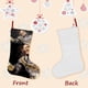 thumbnail image 3 of MICHAEL JACKSON Tema: Calcetines de Navidad, fino lino blanco para colgar en escaleras y chimenea, decoración navideña para el hogar, regalo de Navidad. 45cm × 32cm, 3 of 5