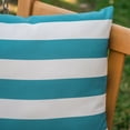 thumbnail image 3 of Noble House Coronado 18.5x11.5" Outdoor Fabric Throw Pillows in Blue (Set of 4), 3 of 11