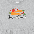 thumbnail image 4 of Inktastic Future Foodie Cute Vegetable Girls Baby Dress, 4 of 5