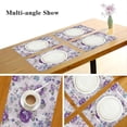thumbnail image 3 of GZHJMY Placemats Set of 4,Beautiful Purple Flower Heat-Resistant Non-Slip Double Sided Washable Kitchen Dining Table Mats for Kitchen Table Decoration, 12"x18", 3 of 6
