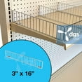 Wire Shelf Divider for 16" D Lozier & Madix Gondola Wire Shelving