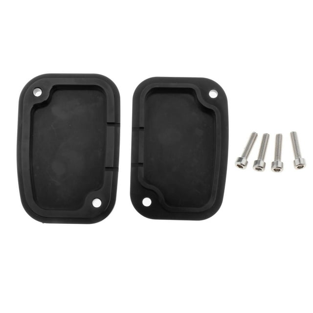 S SERENABLE 2 Pieces Aluminum Alloy Front Brake Cylinder Covers,Compatible with Classic the , Black, 79mm