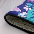 thumbnail image 6 of YFYANG 36"x24" Non-Slip Flannel Carpet Doormat, Living Room Bedroom Office Decorative Area Rugs, Indoor Purple Butterfly Flower Doodle Floor Mats, 6 of 7
