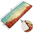 thumbnail image 2 of Red Poppy Flowers Runner Rug - 24"x72" Ultra Soft Non-Slip Floor Mat Washable Area Rugs for Kitchen Bathroom Entry Home Decor Gifts, 2 of 7