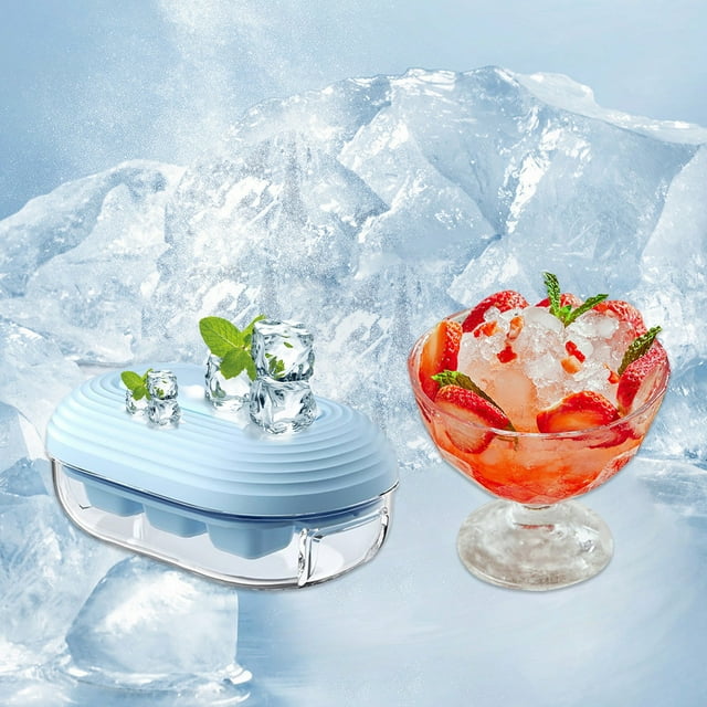 Binmer Household Ice Making With Automatic Storage Integrated Capacity Pressing Ice Tray With 6 Cavities