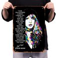thumbnail image 4 of Placa Metal Vintage Stevie Nicks Pintura Hierro Rectangular Pared 30x40cm, 4 of 9