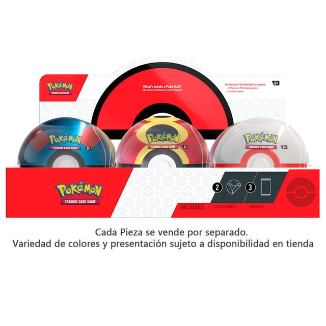 Cartas Coleccionables Pokémon TCG PBall Tin Q4 2025 Unitario En Español Varios Modelos una 1 Pieza
