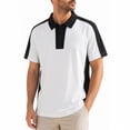 thumbnail image 5 of Rrxhxhs Golf Shirts for Men Color Block Collared Quarter Zip Short Sleeve Breathable Casual Athletic Tops,2XL, 5 of 6