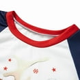 thumbnail image 4 of Christmas Matching Family Pajamas, Cartoon Elk Snowflake Star Print T-shirt String Light Print Trousers for Couple Kids Baby, 4 of 8