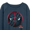 thumbnail image 3 of Marvel Deadpool & Wolverine - Scratch Logo - Women's French Terry Pullover Long Sleeve Shirt, 3 of 5