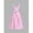 Pink, variant on Pink Gingham Square Neck Flared Midi Dress With Bow Waist