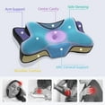 thumbnail image 2 of MOONORAH Contour Memory Foam Orthopedic Neck Pillow, Queen Blue, 2 of 6