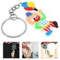 thumbnail image 2 of GOOHOCHY 12 Uds llaveros pequeño payaso llavero mochila llavero monedero decoración lindo llavero, 2 of 7