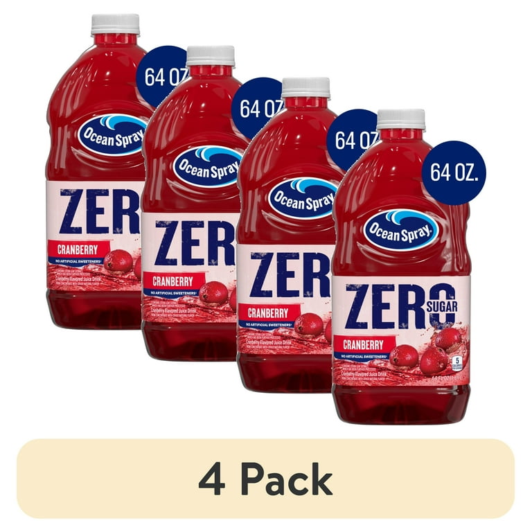 Ocean Spray Zero Sugar Cranberry Juice Drink, 64 fl oz, 4 Pack photo 1