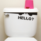 thumbnail image 1 of Calcomanía de baño de monstruo de inodoro, divertida pegatina de vinilo para entrenamiento de orinal de Halloween para niños, 2,36 "x 16,7" (negro), 1 of 5