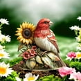 thumbnail image 4 of HOARBOEG Red Bird Sunflower Acrylic Floor Insertion, 4 of 6