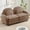 Camel, variant on 68" Fluffy Teddy Loveseat Sofa, Small Loveseat with Curved Outline, Traditional Sofa with Double Layer Cushion for Household Lounge Areas, Orange