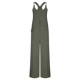 thumbnail image 4 of Hxshgdsn Women One Piece Overall Casual Loose Bib Baggy Jumpsuits with Pockets Summer Casual Streetwear Workout（Green/XL）, 4 of 9