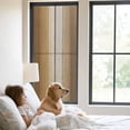 thumbnail image 3 of Brown Ombre Window Privacy Film, Vintage Country Wooden Static Cling UV Sun Blocking Tint Film Heat Control Windows Films for Bedroom Bathroom, Window Stickers 23.6"x59", 3 of 8