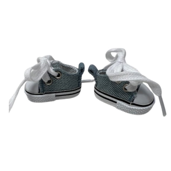 Mini Monster Sneakers: Denim High-Tops for 17.5 cm Collectable Dolls