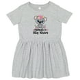 thumbnail image 3 of Inktastic Promoted to Big Sister Koala Girls Toddler Dress, 3 of 5