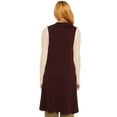 thumbnail image 3 of Chaleco tejido con botones color Vino AMAD Casual para mujer Talla L, 3 of 4