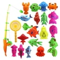 thumbnail image 1 of El Sistema Del Juguete De La Pesca Del Baño 22 Pedazos, La Pesca Magnética Juega La Playa, El Baño Del Bebé Del Verano Y Los Juguetes Del Agua, 1 of 8