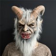 thumbnail image 1 of Máscara de Lucifer con rostro humano, tocado para cosplay, máscara de terror estadounidense para Halloween, accesorios de película, tocado de látex, 1 of 1