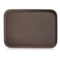 thumbnail image 1 of New Star Foodservice 25309 Restaurant Grade Non-Slip Tray, Plastic, Rubber Lined, Rectangular, 16" x 22" Inch (Large), Brown, 1 of 4