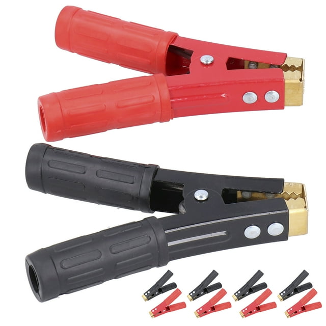 Abrazadera de tierra para soldadura, 5 pares de cables de batería, pinzas para cables de batería, pinzas de prueba eléctricas, funcionamiento suave