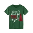thumbnail image 6 of XCHQRTI Christmas Tree Shirt for Women Plus Size Tshirt Short Sleeve Graphic Top, 6 of 11
