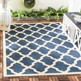 thumbnail image 3 of Safavieh Courtyard Amber Geometric Indoor/Outdoor Area Rug, Navy/Beige, 9' x 12', 3 of 16